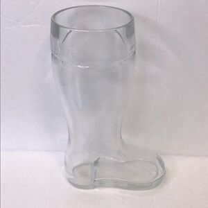 GERMAN Vintage Clear Beer Boot Oktoberfest Drinking Glass